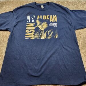 Jason‎ Aldean Highway Desperado Tour Band T Autographed by Corey Kent XL